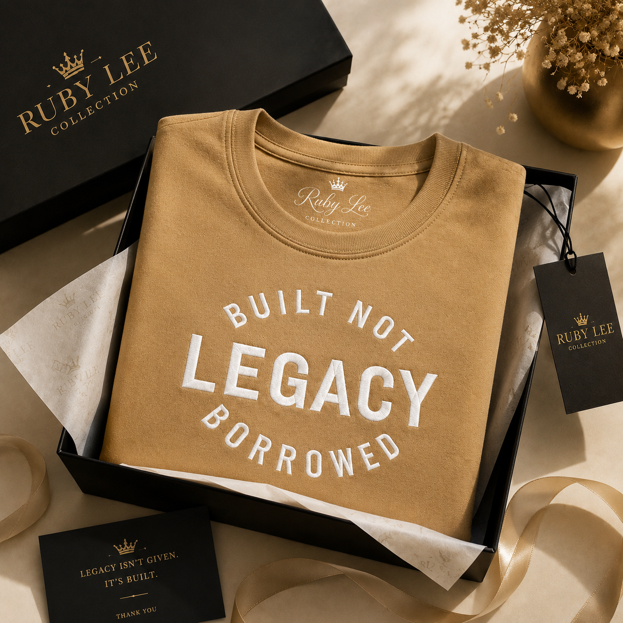 Legacy Built Not Borrowed. Signature Tee